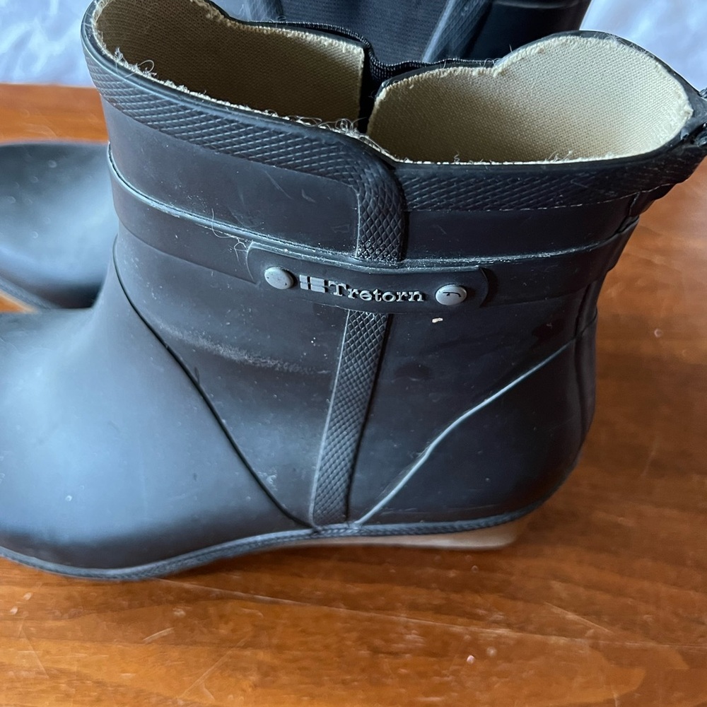 Tretorn Wedge Black Waterproof Boots